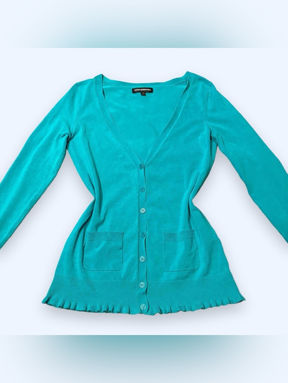 Y2K Coquette Ruffle Cardigan Top by Express!